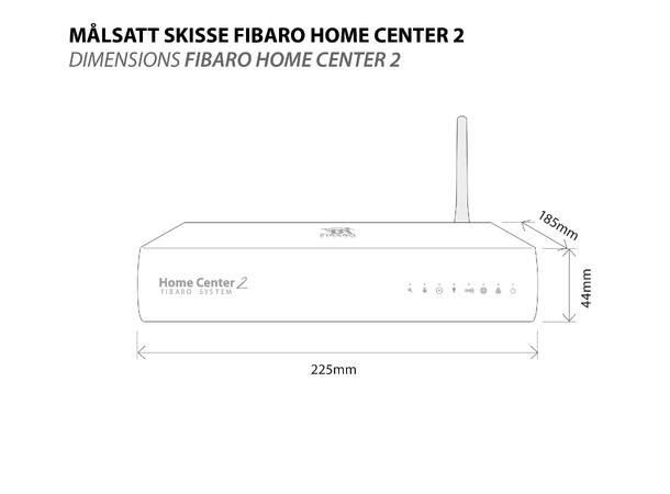 FIBARO Home Center 2 sølv Z-Wave Gateway
