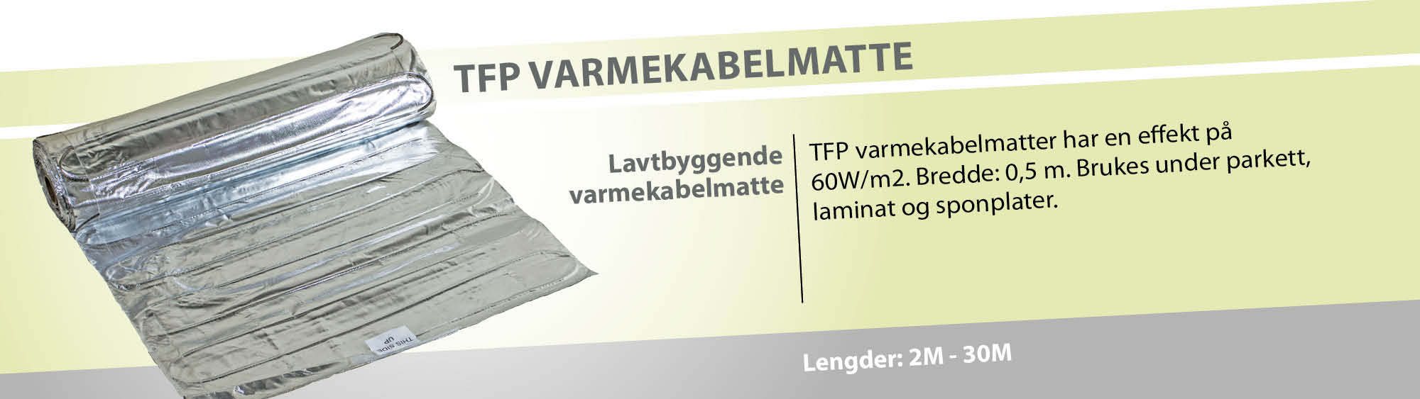 Tfp varmekabelmatte pris