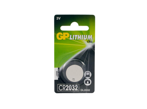 GP CR2032 batteri 3V Batteri CR2032