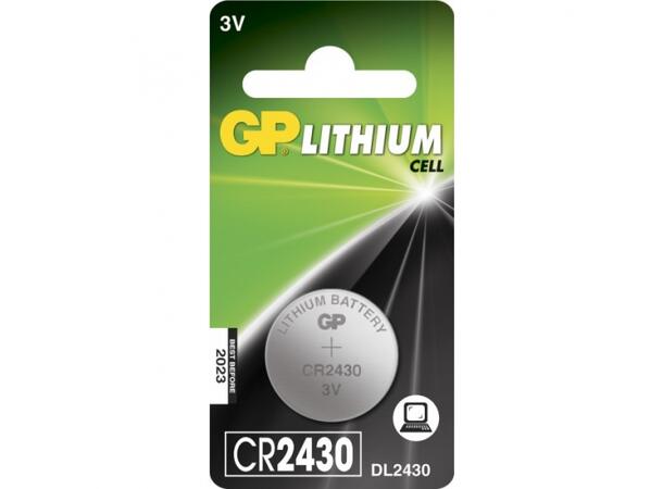 GP CR2430 batteri 3V Batteri CR 2430