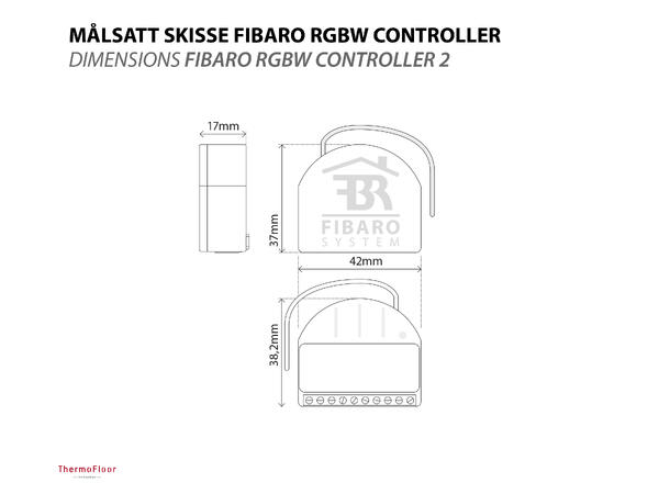 FIBARO RGBW Controller 2 RGBW Controller 12V/24V DC ±10%