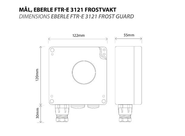 Eberle FTR-E 3121 frostvakt Tilbehør snøsmeltetermostat
