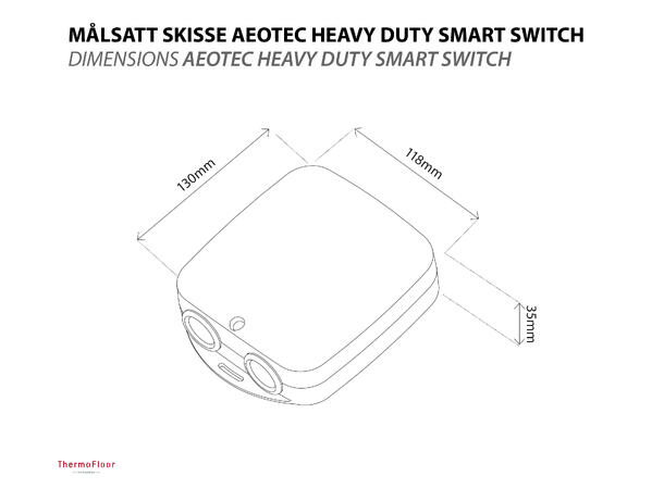 Aeotec Heavy Duty Smart Switch Gen5 Rele 40A