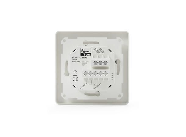 Heatit Z-TRM3  White  RAL 9003 Z-Wave termostat  3600W  16A  868,4 MHz