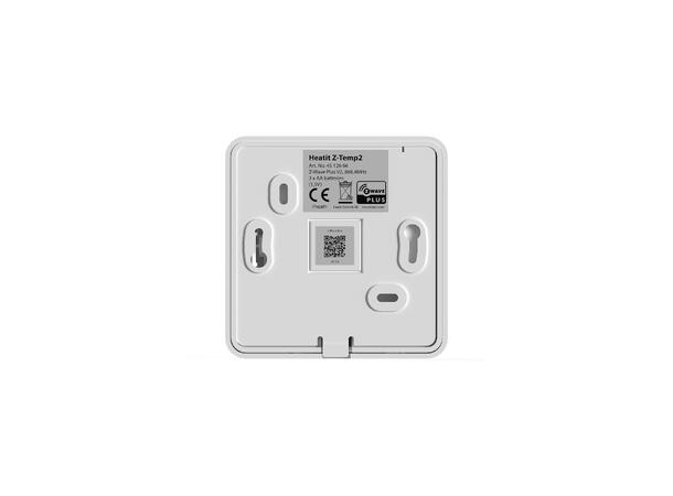 Heatit Z-Temp2 White Z-Wave batteridrevet temp sensor