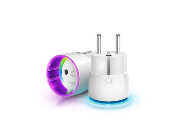 FIBARO Wall Plug Veggplugg hvit schuko ZW5