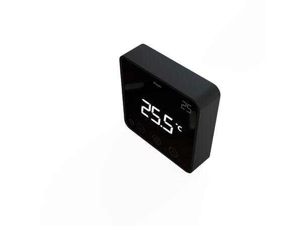 Heatit Z-Temp2 Black Z-Wave batteridrevet temp sensor