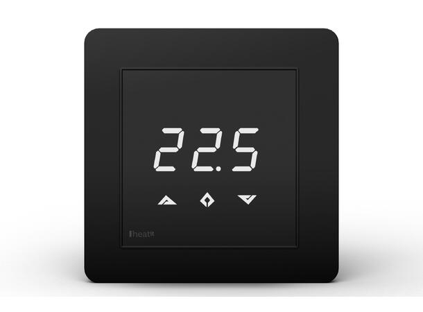 Heatit Z-TRM3  Black Z-Wave termostat  3600W  16A  868,4 MHz