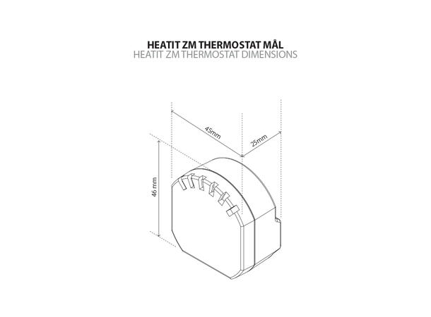 Heatit ZM Thermostat 16A Z-Wave Termostat 16A