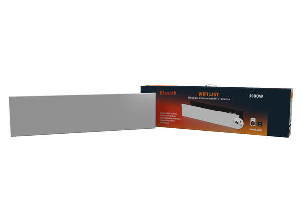 Heatit WiFi List 1000W  White Panelovn med Wi-Fi styring