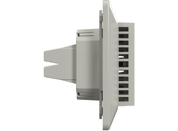 Multireg LCD3  Hvit  RAL9010 Termostat  med frostvaktfunksjon