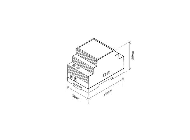 IceControl DIN Transformer 9V Trafo 230VAC til 9VDC 3,5A/31W