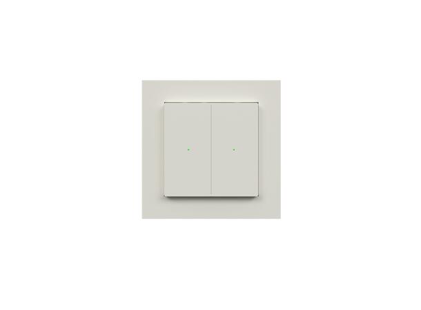 Heatit Z-Push Wall Controller RAL 9010 G Trådløs Z-Wave bryter