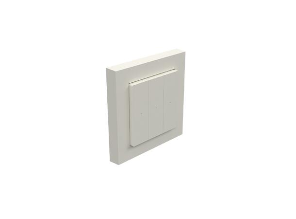 Heatit Z-Push Wall Controller RAL 9010 G Trådløs Z-Wave bryter