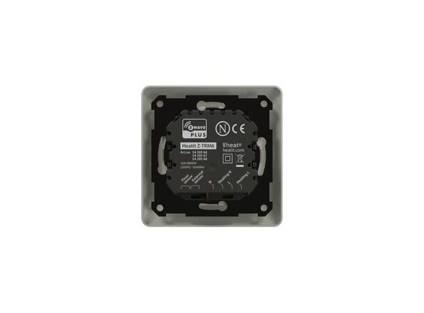 Heatit Z-TRM6 White  RAL9010 Z-Wave termostat  3600W  16A  868,4 MHz
