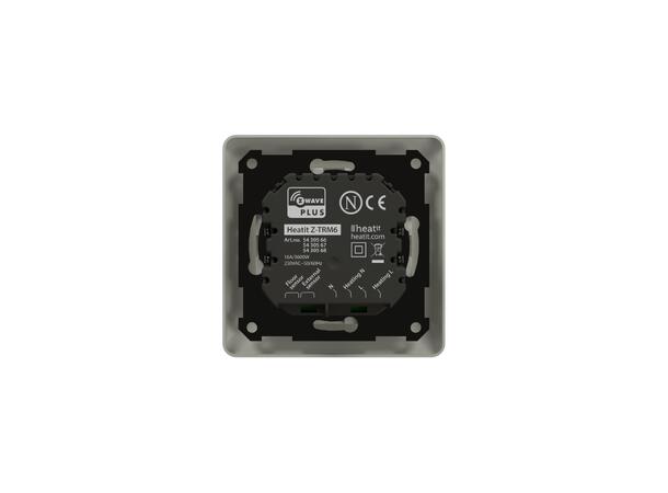 Heatit Z-TRM6  Hvit RAL 9010 Z-Wave termostat  3600W  16A  868,4 MHz