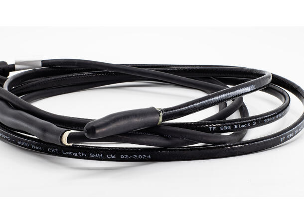 TF SBG Sort 3  10W/2m  20W SBG m/Europlugg - frostsikring vannrør