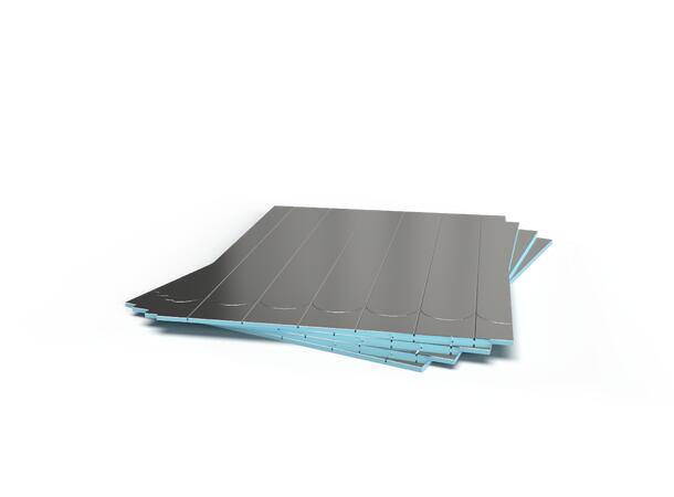 Heatboard8 40t 8mm 0,59 x 0,79m Varmereflekterende plate med spor 9,32m2