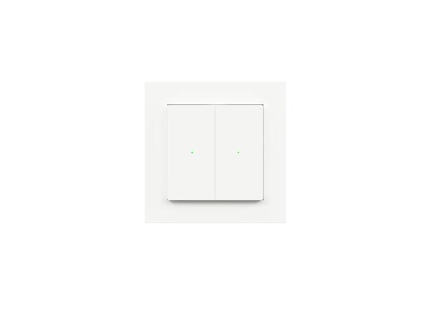 Heatit Z-Push Wall Controller RAL 9003 G Trådløs Z-Wave bryter