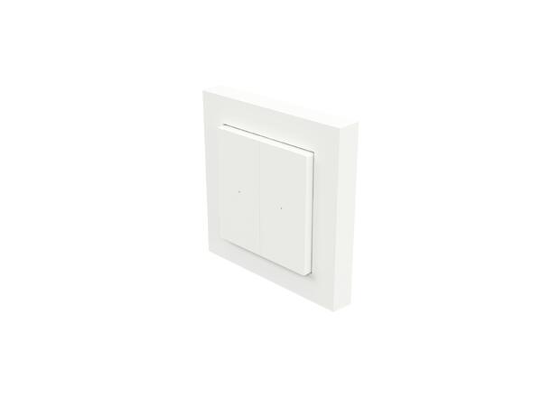 Heatit Z-Push Wall Controller RAL 9003 G Trådløs Z-Wave bryter