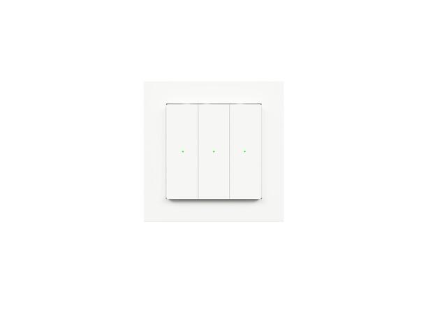 Heatit Z-Push Wall Controller RAL 9003 G Trådløs Z-Wave bryter