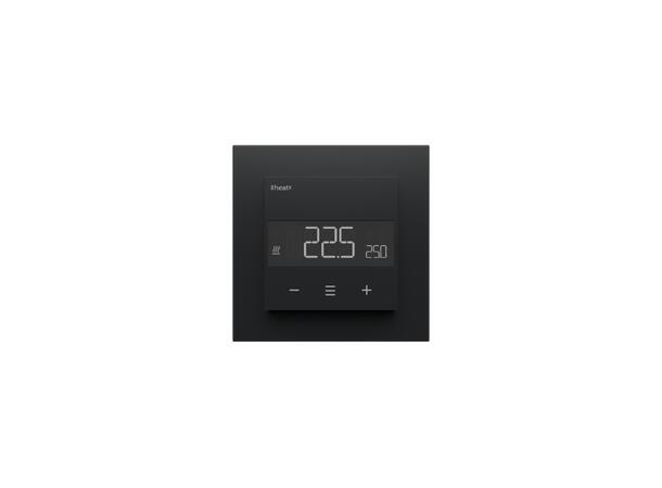 Heatit WiFi6  Sort matt Wi-Fi termostat 3600W  16A