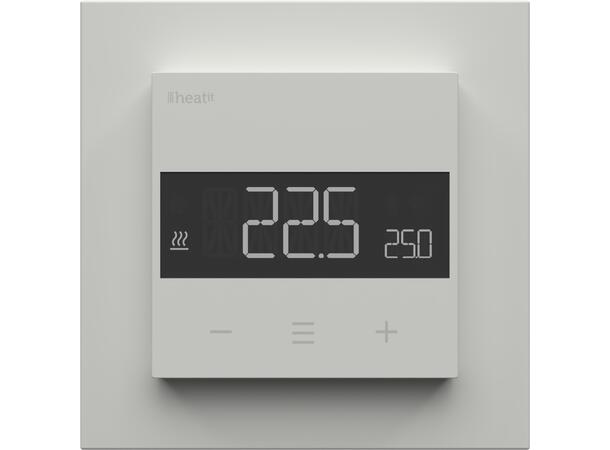 Heatit Z-TRM6 DC White RAL 9003 Z-Wave termostat DC 3A 868,4 MHz