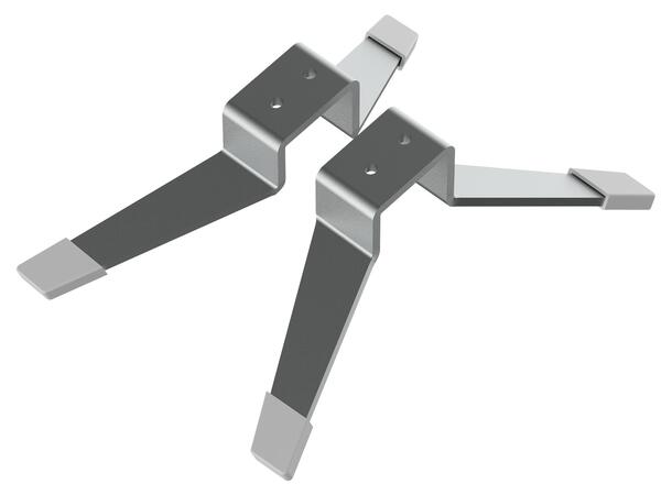 Ben til Heatit WiFi Panelovner Ben i stål. Aluminiumsfarget. 1 sett.