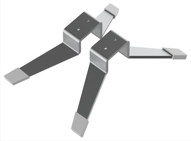 Ben til Heatit WiFi Panelovner Ben i stål. Aluminiumsfarget. 1 sett.