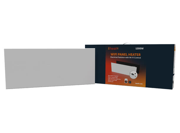Heatit WiFi Panel 1200W  White Panelovn med Wi-Fi styring