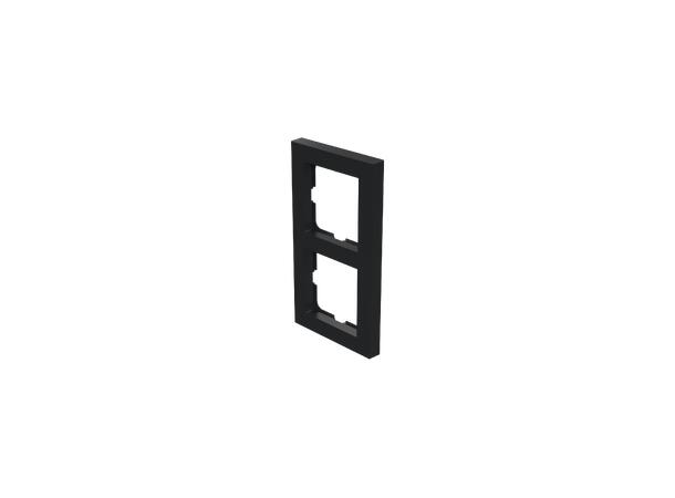 Heatit HC2 Double Frame Black matte Frame for Heatit Dimmers and Thermostats
