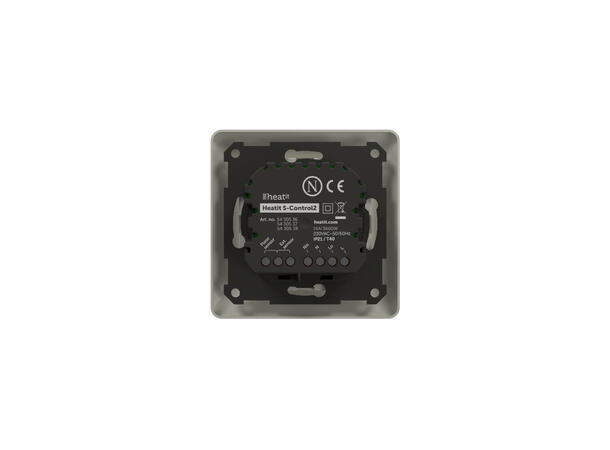 Heatit S-Control2  Hvit 9010 Termostat  3600W  16A  Hvit RAL 9010