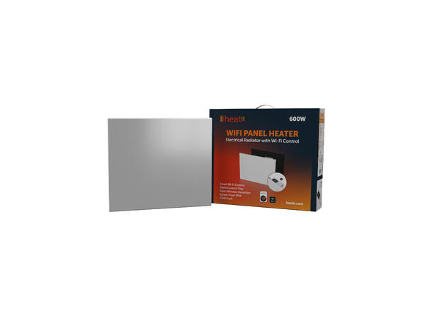 Heatit WiFi Panel 600W  White Panelovn med Wi-Fi styring