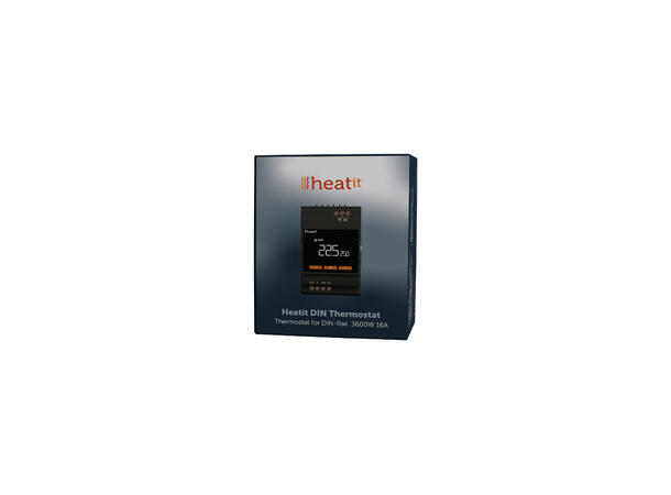 Heatit DIN Thermostat Termostat for DIN-skinne  3600W/16A