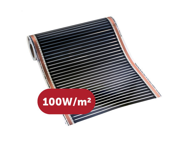 100W/m²  HC varmefolie  50cm Varmefolie som parkettunderlag