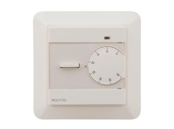 Multireg S-Control 3600W 16A - RAL9010 Termostat  Hvit  RAL 9010